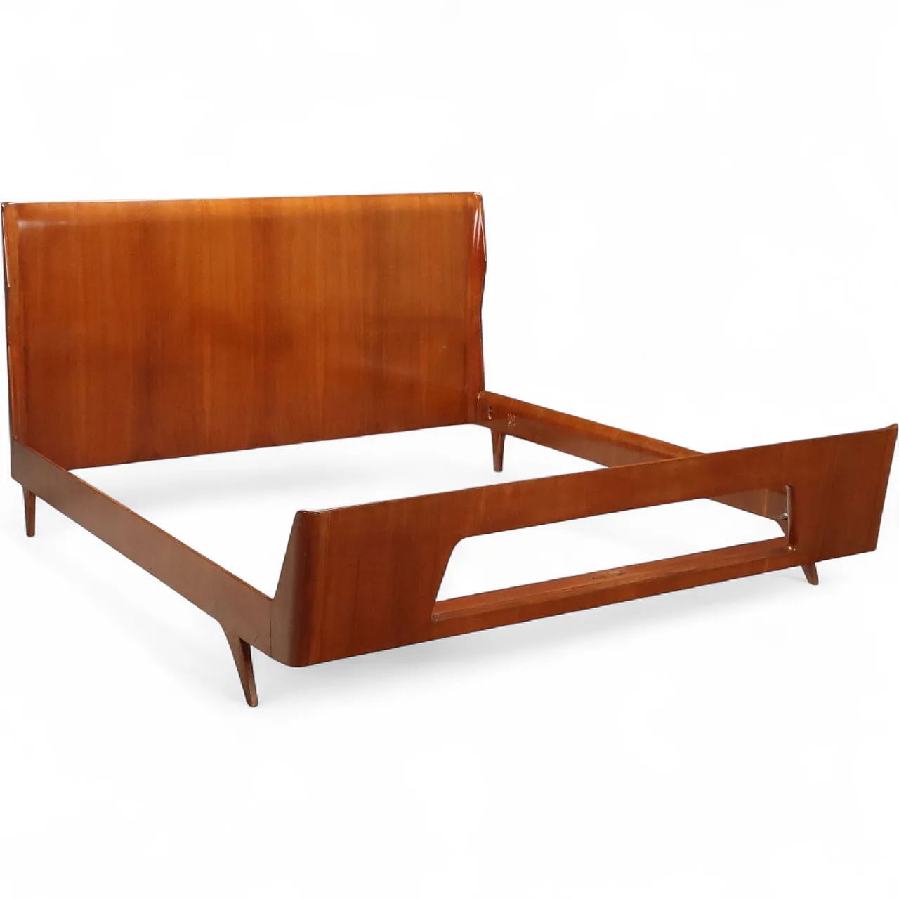 Bed in mahogany, Italian manufacture, 1960s 10