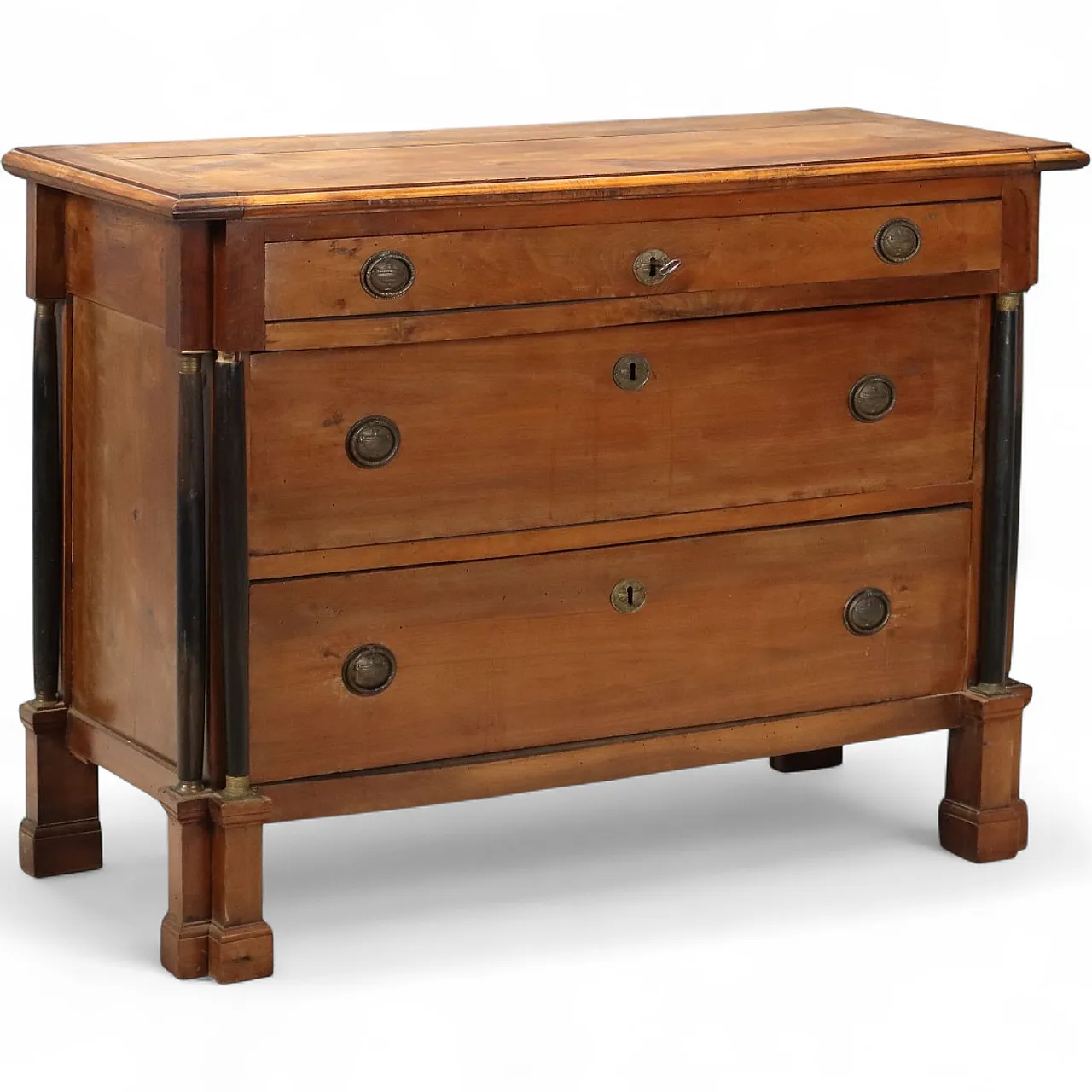 Napoleon III chest of drawers in walnut, late 19th century 10