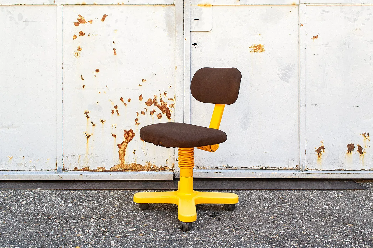 Sedia girevole di Ettore Sottsass per Olivetti Synthesis, anni '60 2