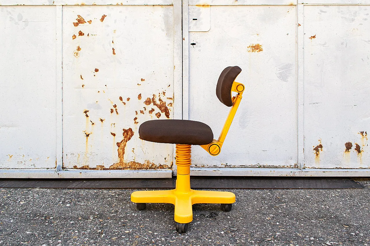 Sedia girevole di Ettore Sottsass per Olivetti Synthesis, anni '60 3