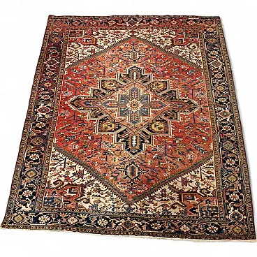 Heriz rug in cotton and wool, 20th century