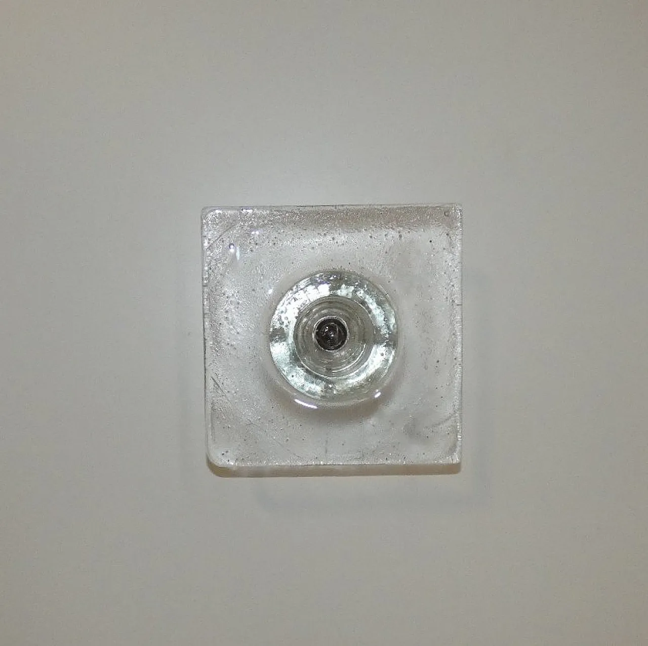 Lampada Bulicante in vetro di A. Poli per Poliarte Verona, anni '60 2