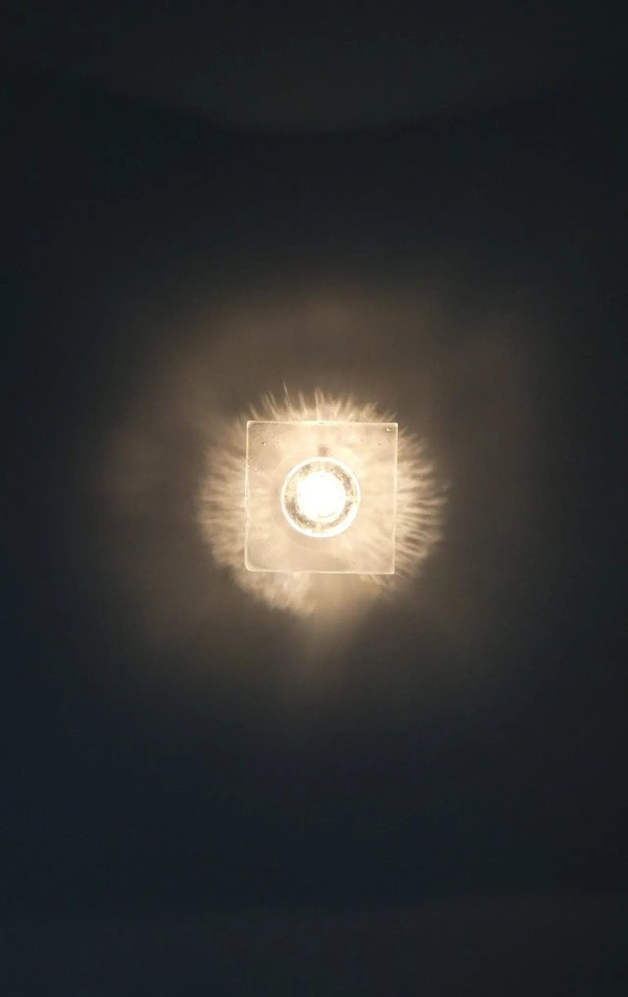Lampada Bulicante in vetro di A. Poli per Poliarte Verona, anni '60 9