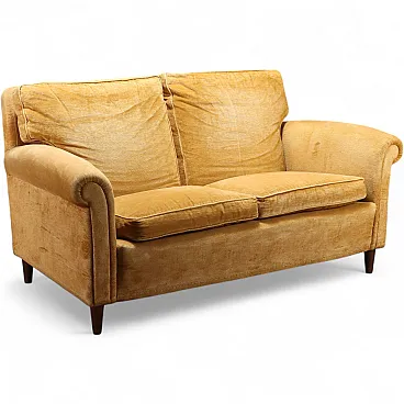 Two seater sofa in velvet, 1950s