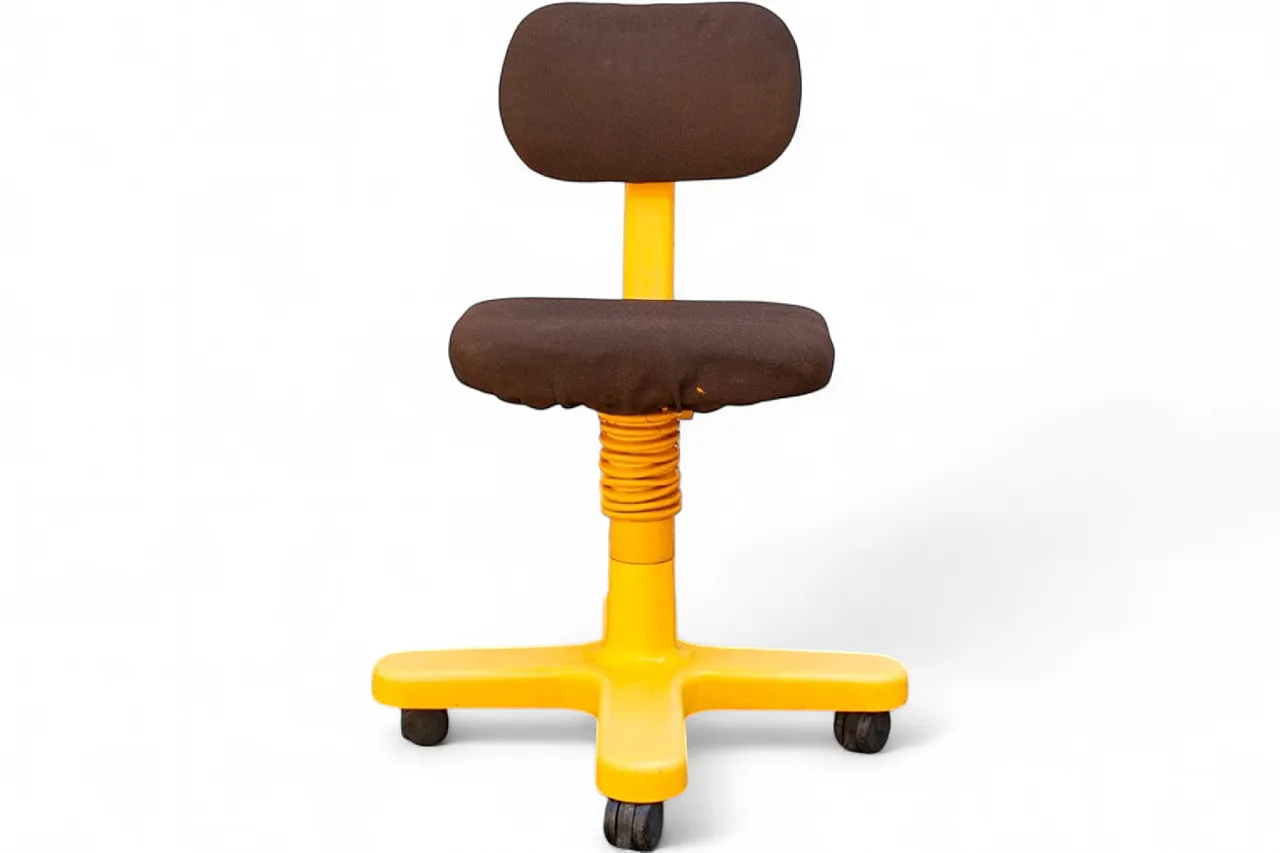 Sedia girevole di Ettore Sottsass per Olivetti Synthesis, anni '60 9