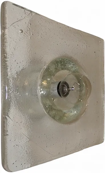 Lampada Bulicante in vetro di A. Poli per Poliarte Verona, anni '60