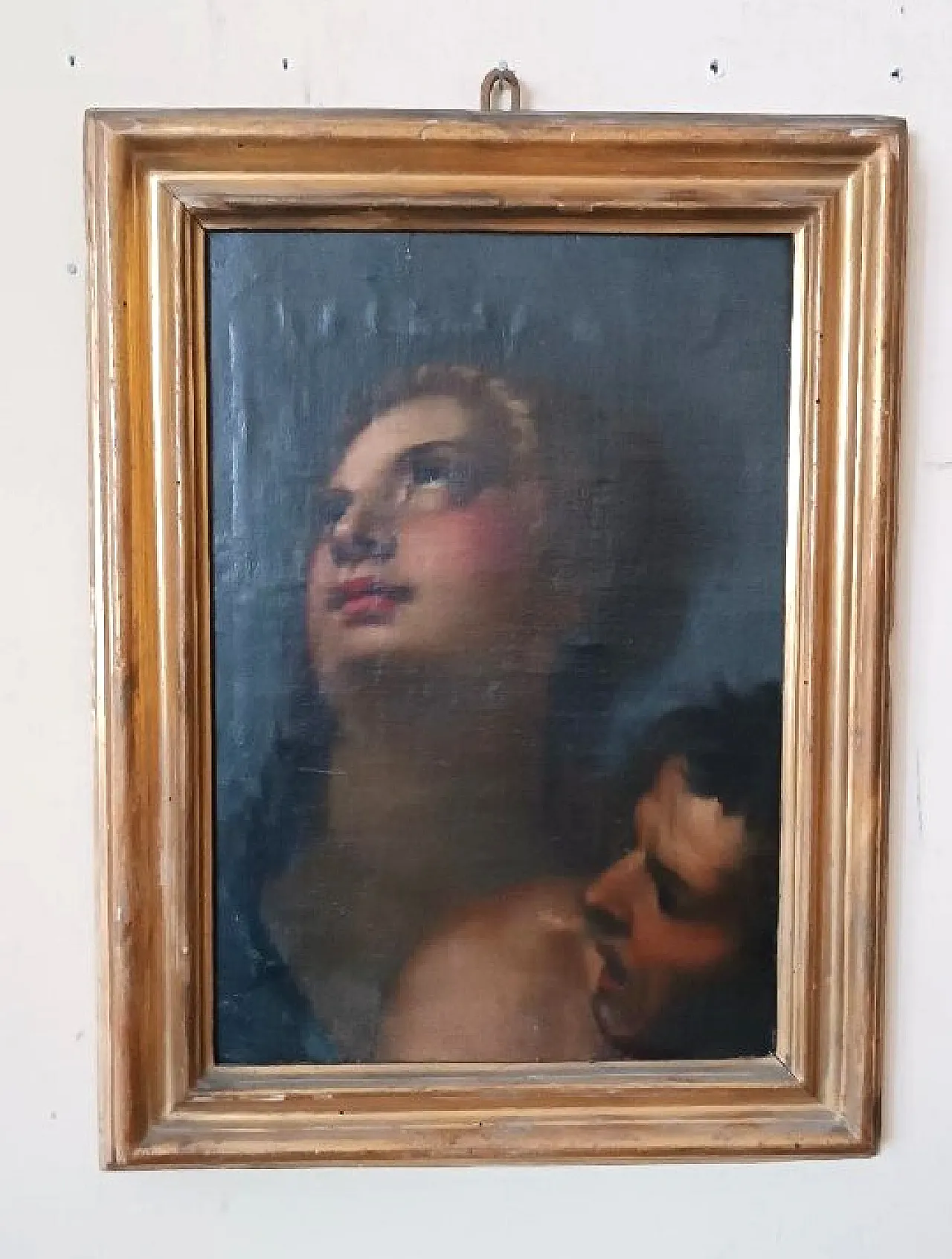 Portrait of two figures, oil on canvas, Italian school, 17th century 2