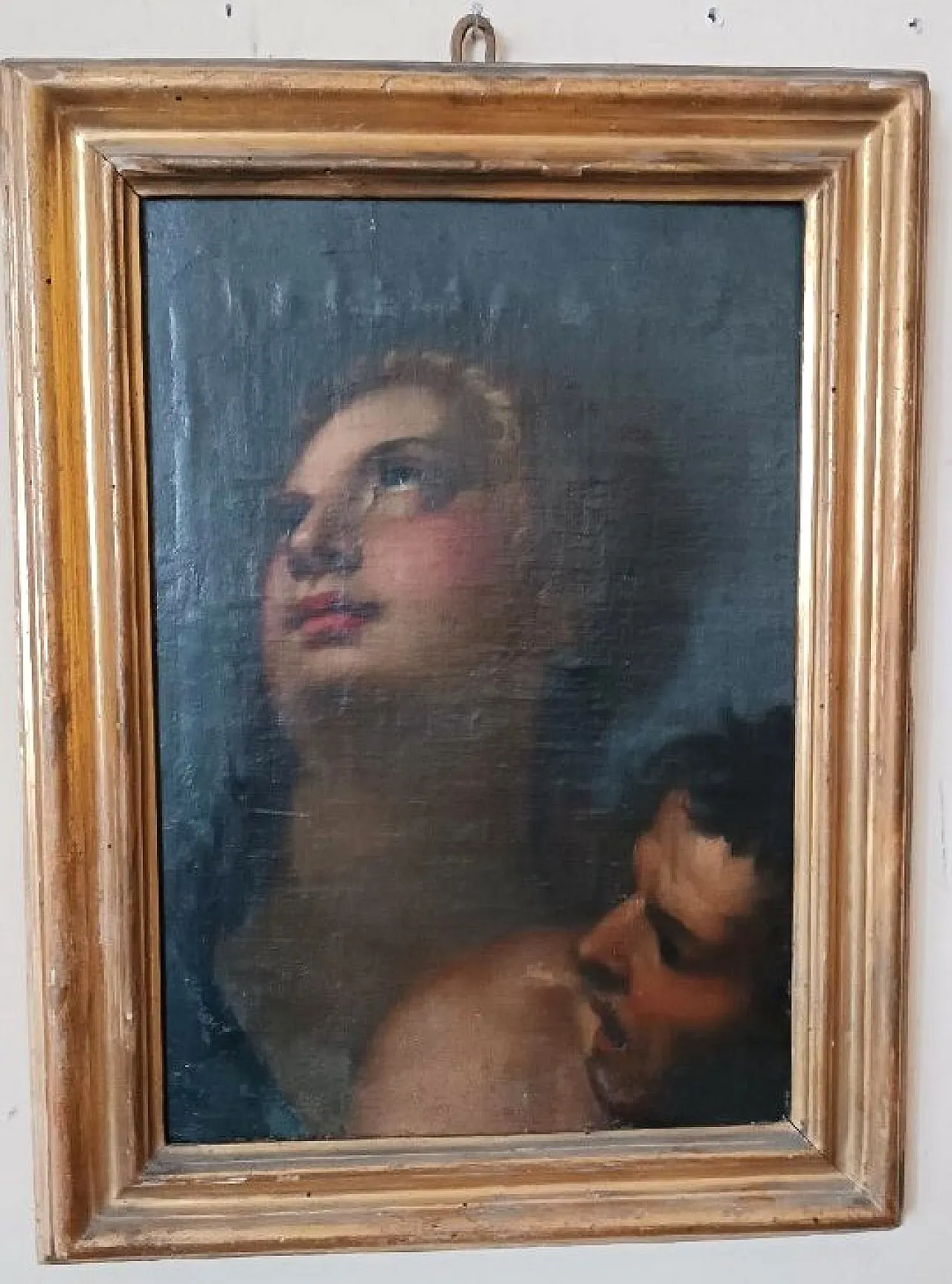 Portrait of two figures, oil on canvas, Italian school, 17th century 3