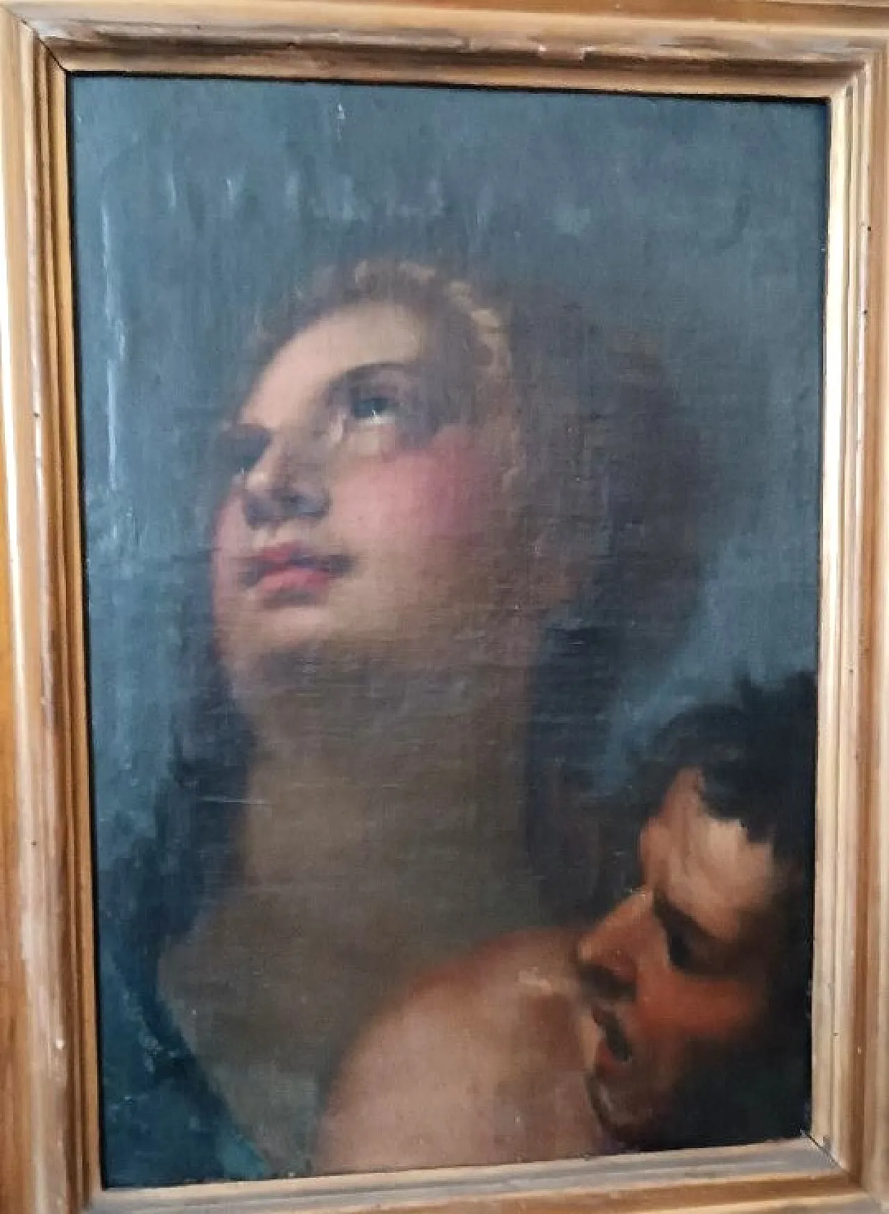 Portrait of two figures, oil on canvas, Italian school, 17th century 5