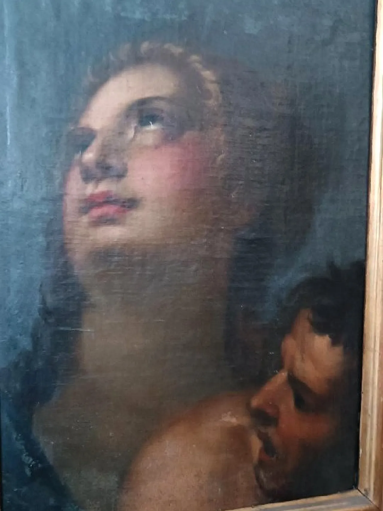 Portrait of two figures, oil on canvas, Italian school, 17th century 6