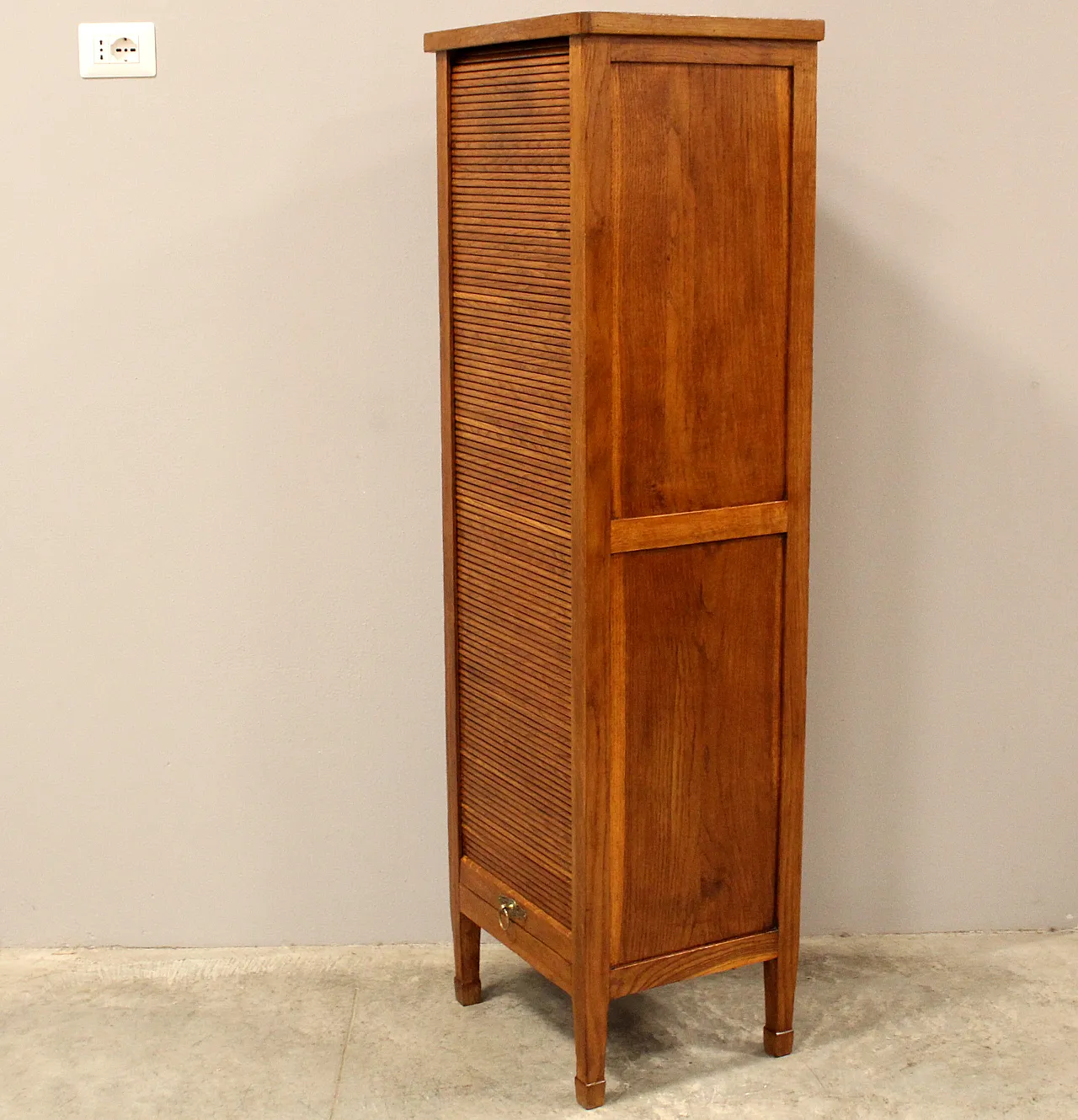 Filing cabinet with oak archive filing shutter, early 1900s 4
