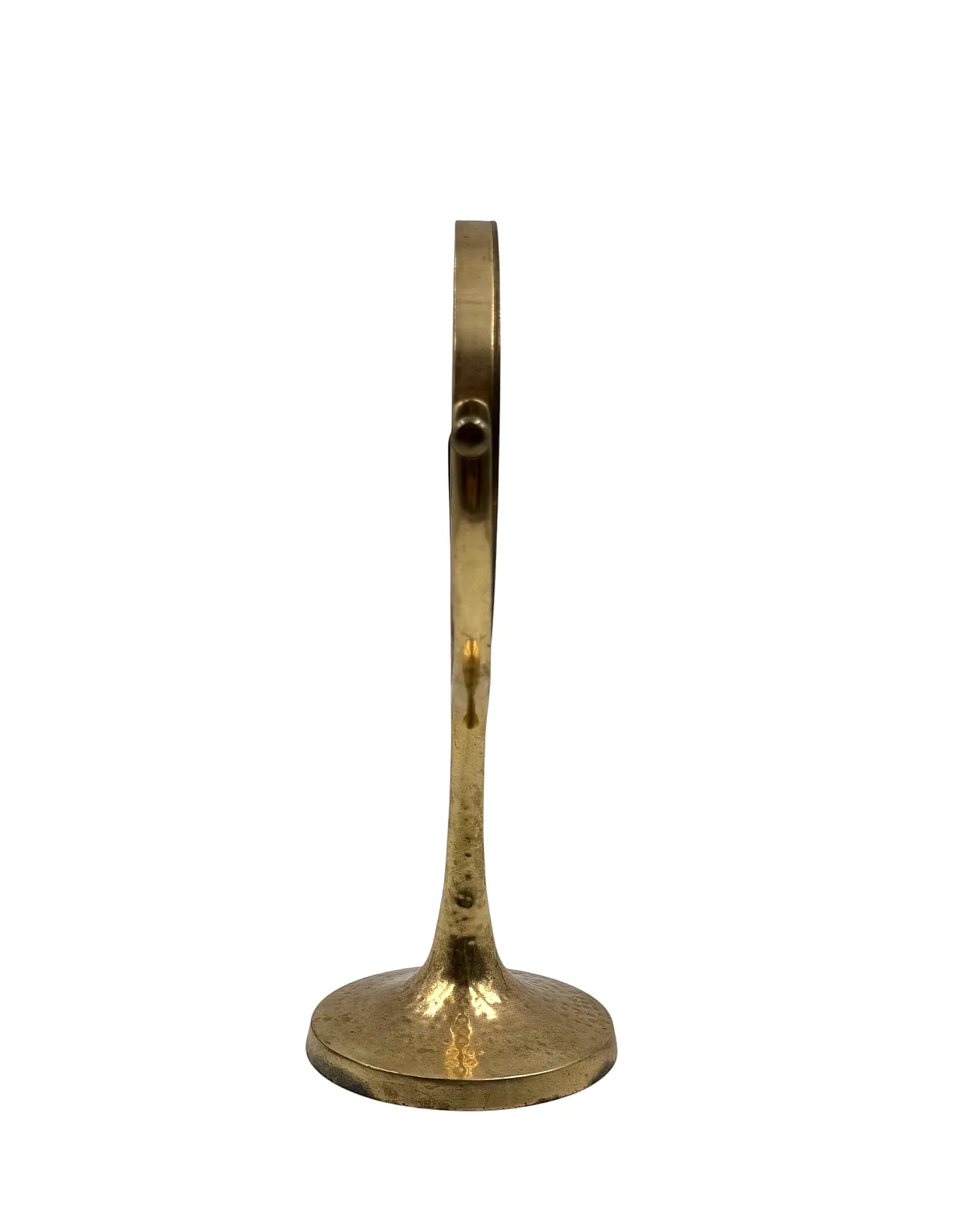 Specchio Mid-century in ottone martellato, Francia 1960 10