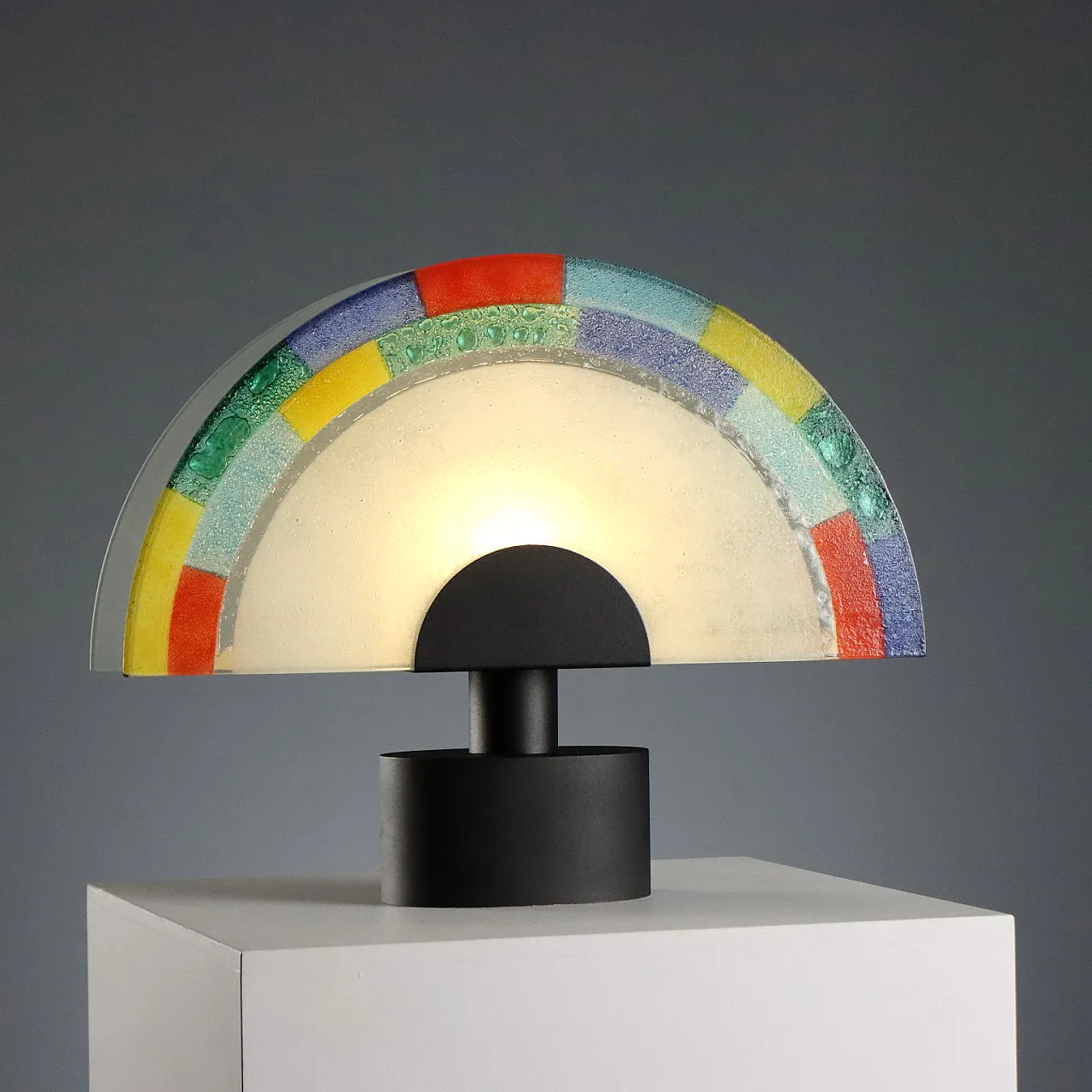 Murano glass table lamp, 1980s 1