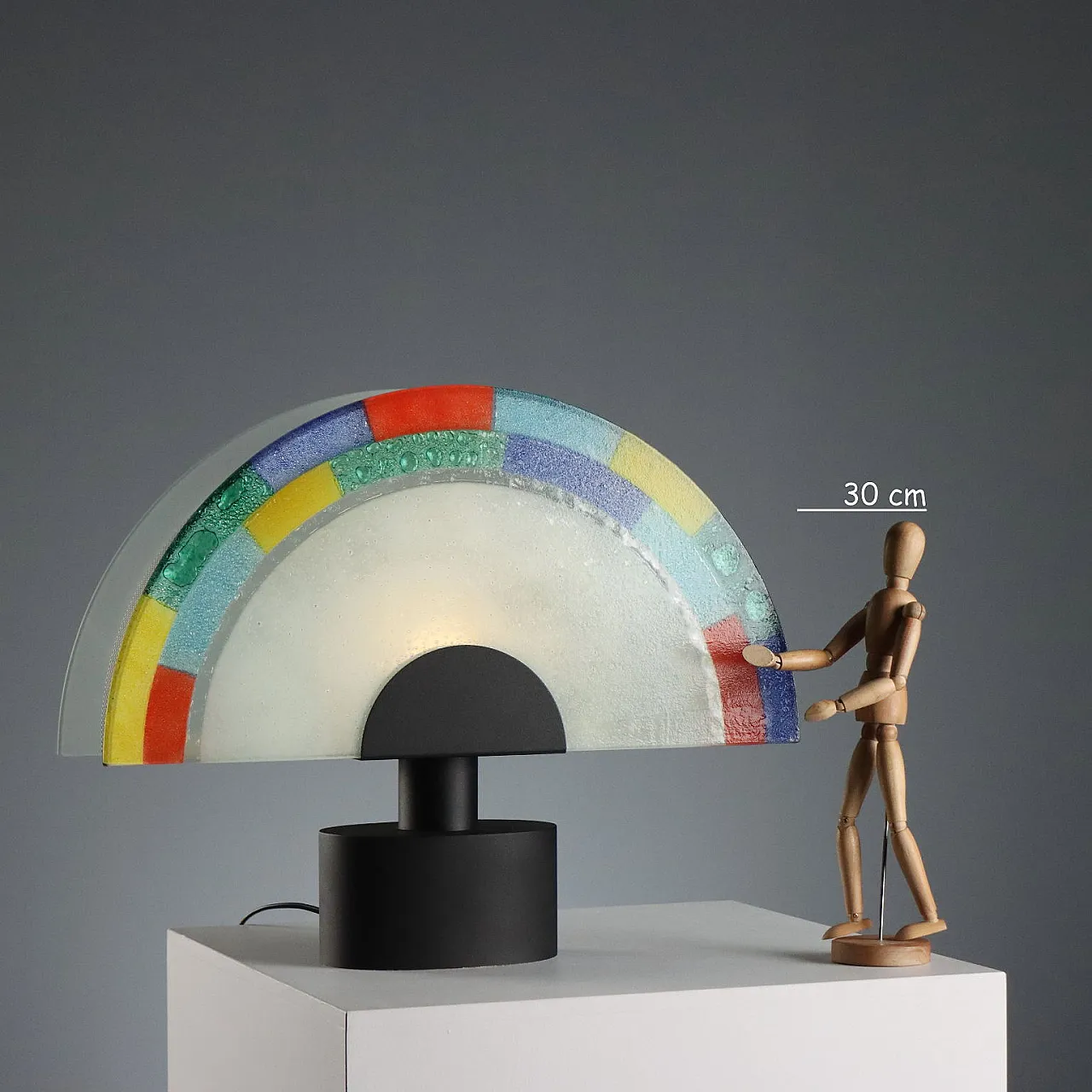 Murano glass table lamp, 1980s 2
