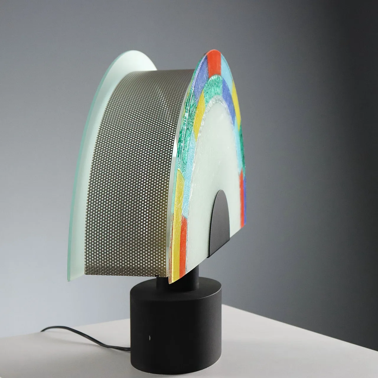 Murano glass table lamp, 1980s 9