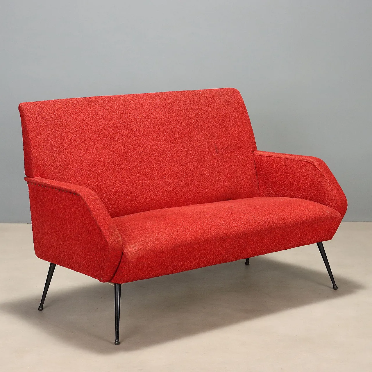 Sofa in fabric with metal legs, 1960s 1