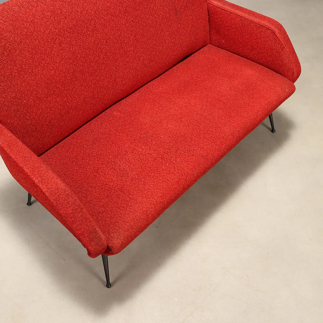 Sofa in fabric with metal legs, 1960s 6