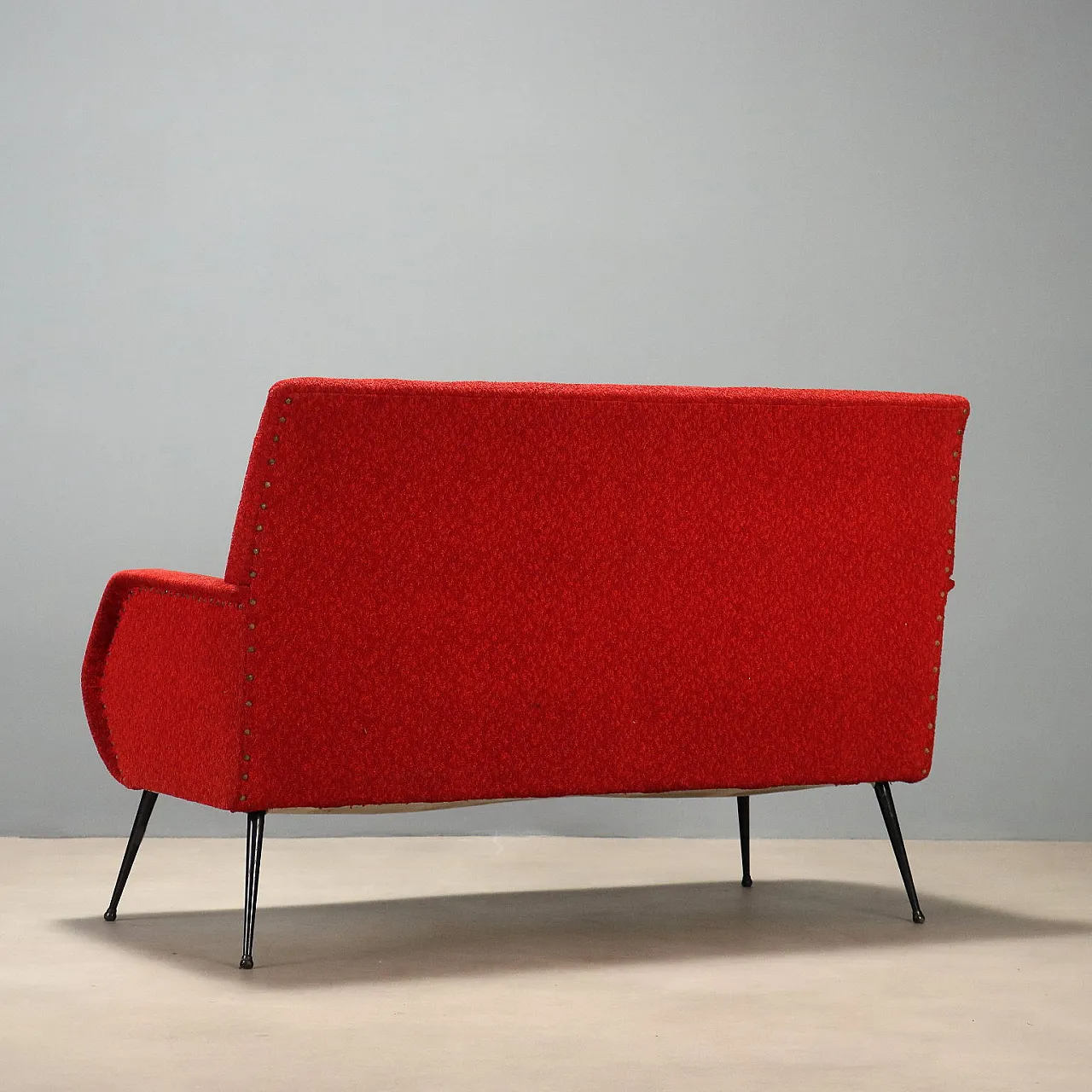 Sofa in fabric with metal legs, 1960s 7
