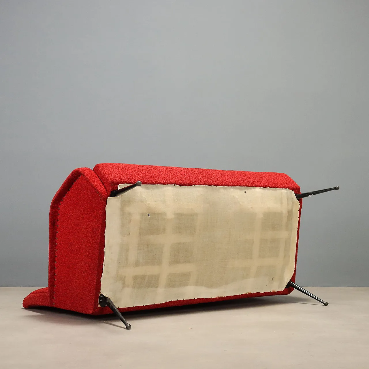 Sofa in fabric with metal legs, 1960s 8