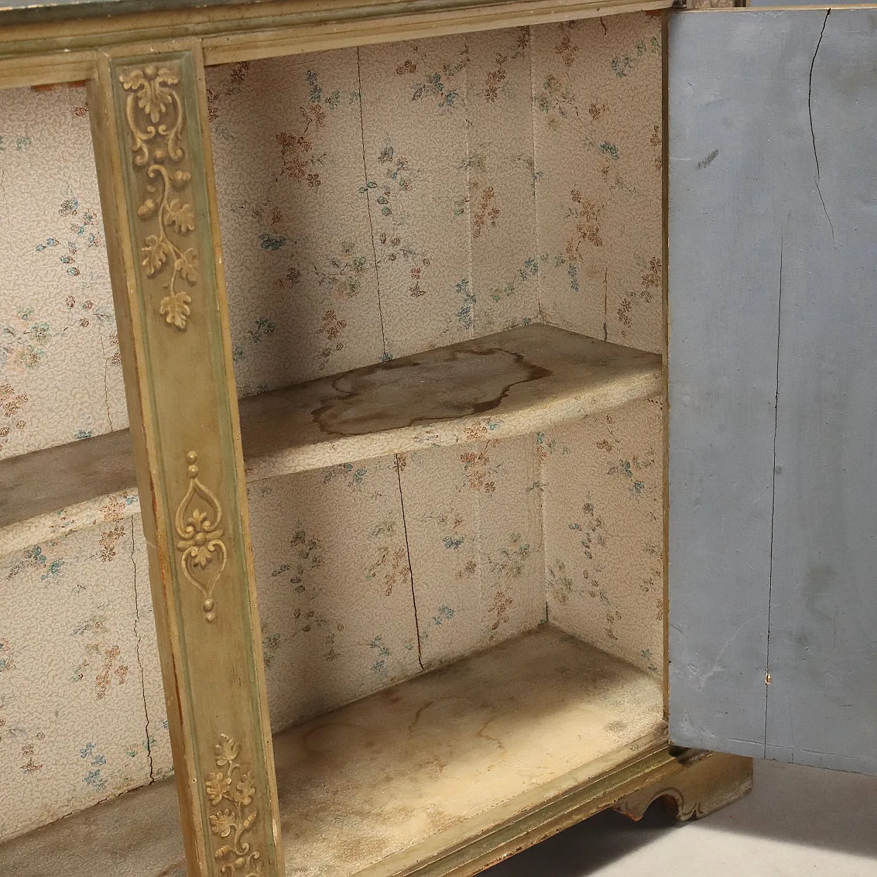 Baroque style sideboard in fir and poplar, 19th century 7