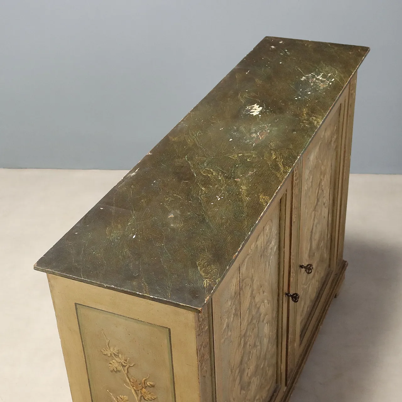 Baroque style sideboard in fir and poplar, 19th century 9
