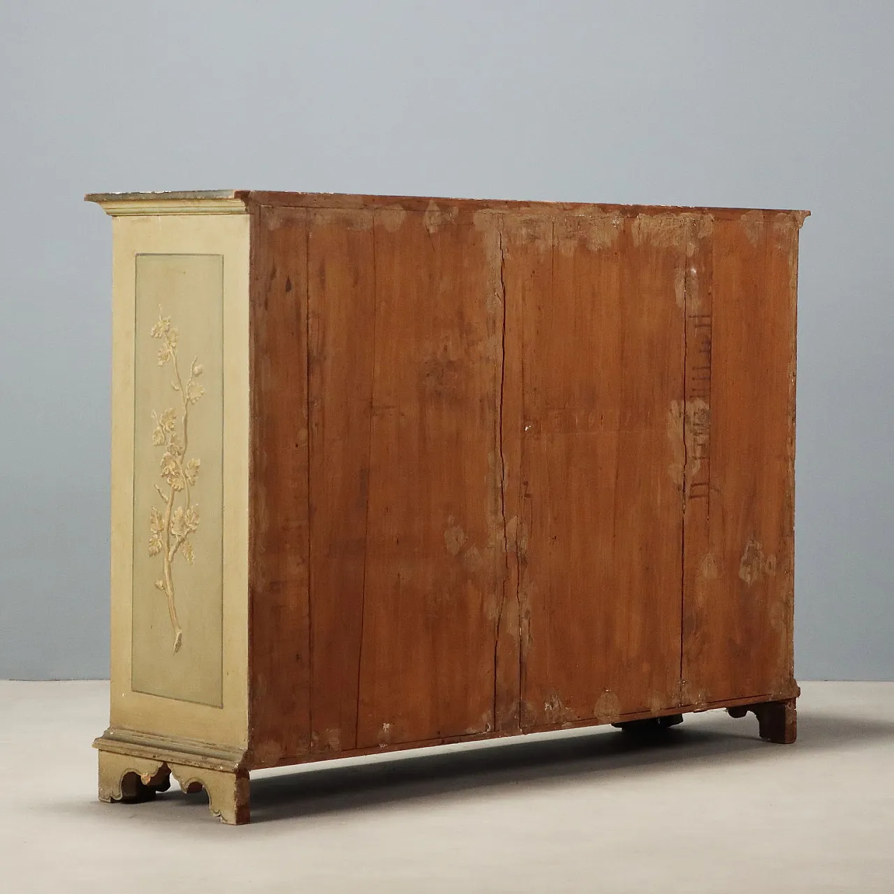 Baroque style sideboard in fir and poplar, 19th century 10