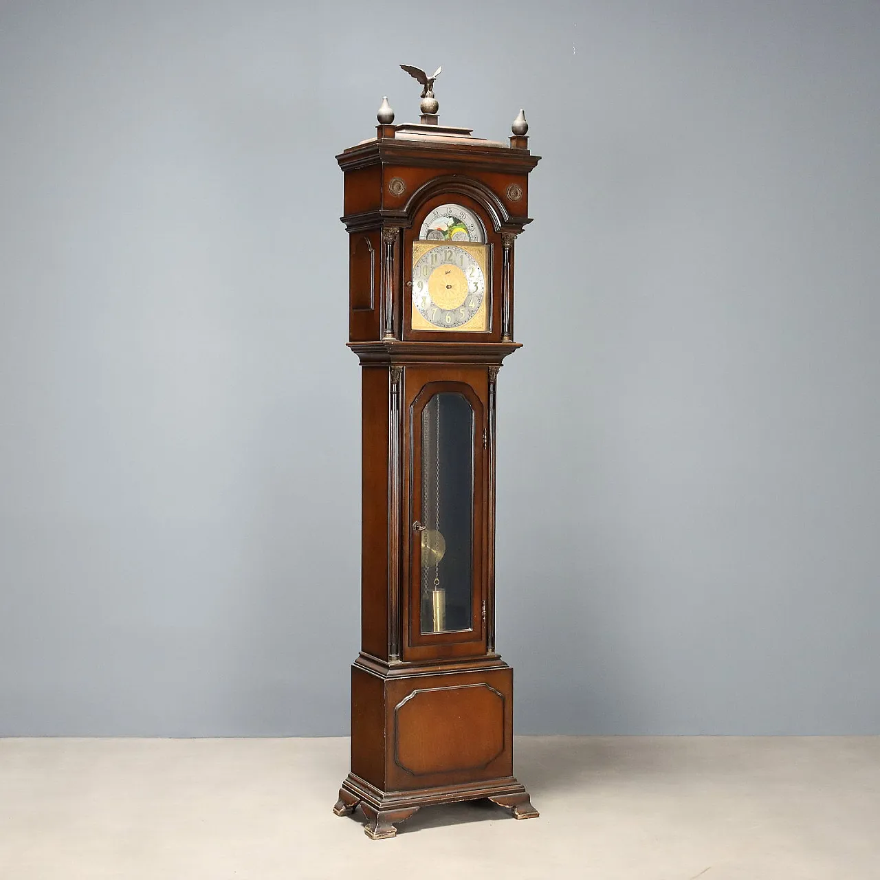 Walt pendulum clock in painted wood, 20th century 1