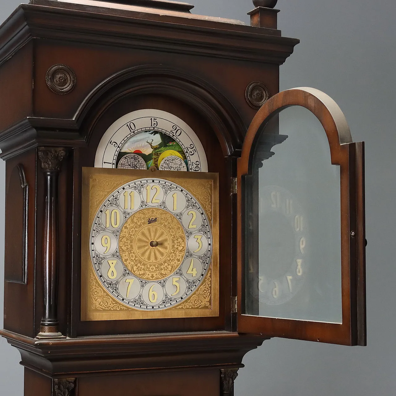 Walt pendulum clock in painted wood, 20th century 3