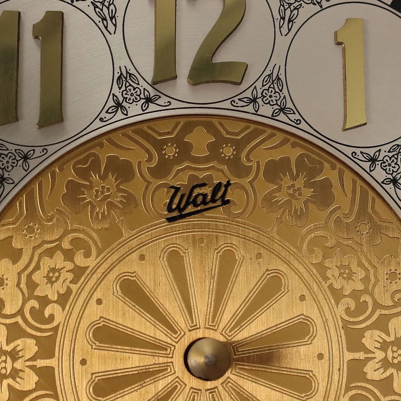 Walt pendulum clock in painted wood, 20th century 6