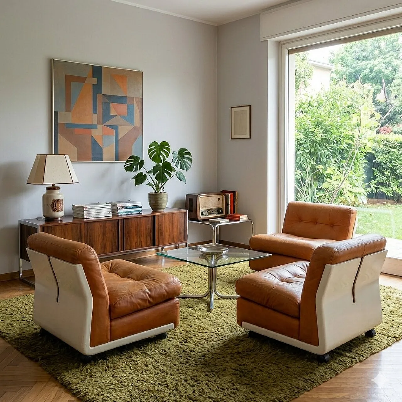 3 Amanta armchairs by Mario Bellini, 20th century 2