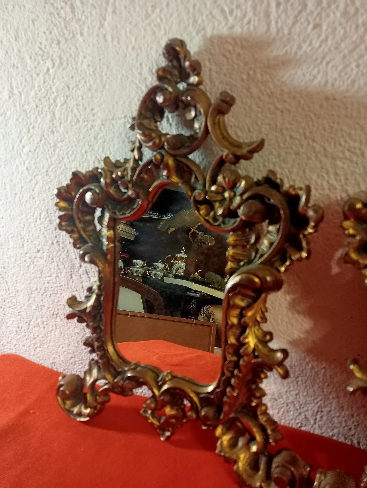 Coppia specchi Creazioni Roberta Wood Cimena Torino, anni '70 2