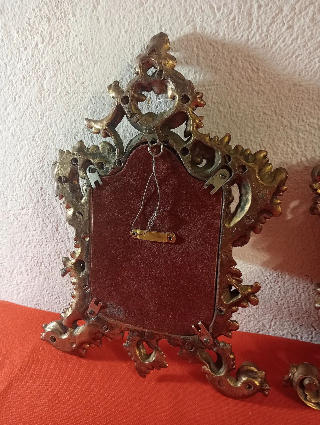 Coppia specchi Creazioni Roberta Wood Cimena Torino, anni '70 6