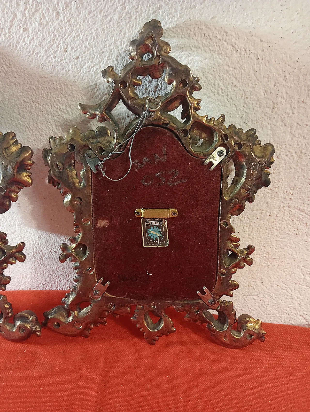 Coppia specchi Creazioni Roberta Wood Cimena Torino, anni '70 7