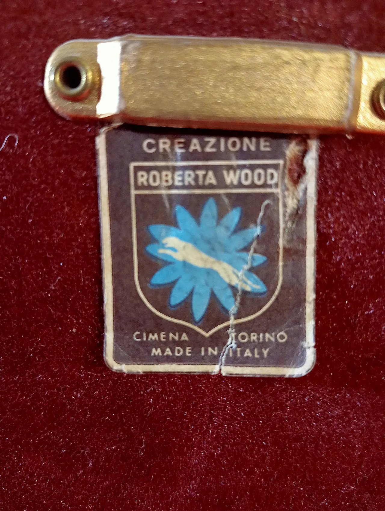 Coppia specchi Creazioni Roberta Wood Cimena Torino, anni '70 8
