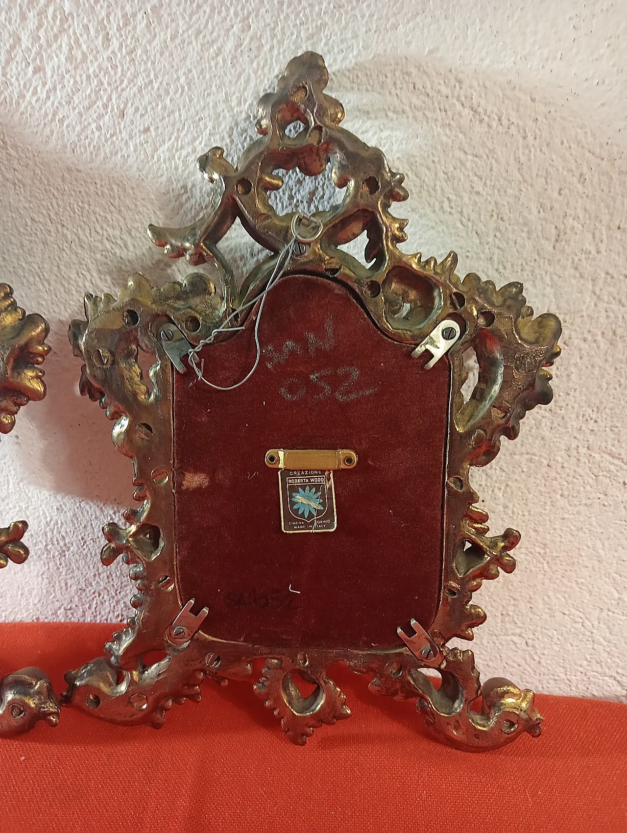 Coppia specchi Creazioni Roberta Wood Cimena Torino, anni '70 10