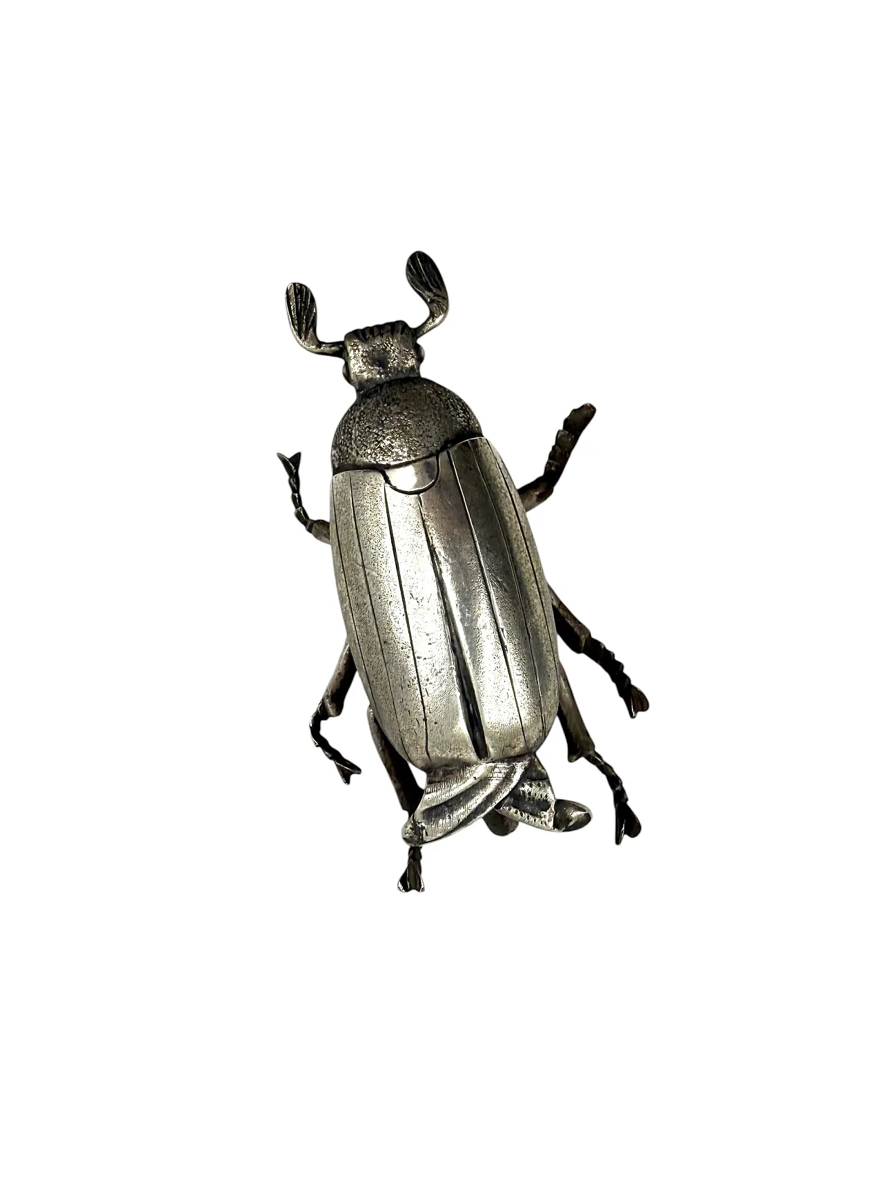Insect-shaped silver ashtray/box, France, 1950s 3
