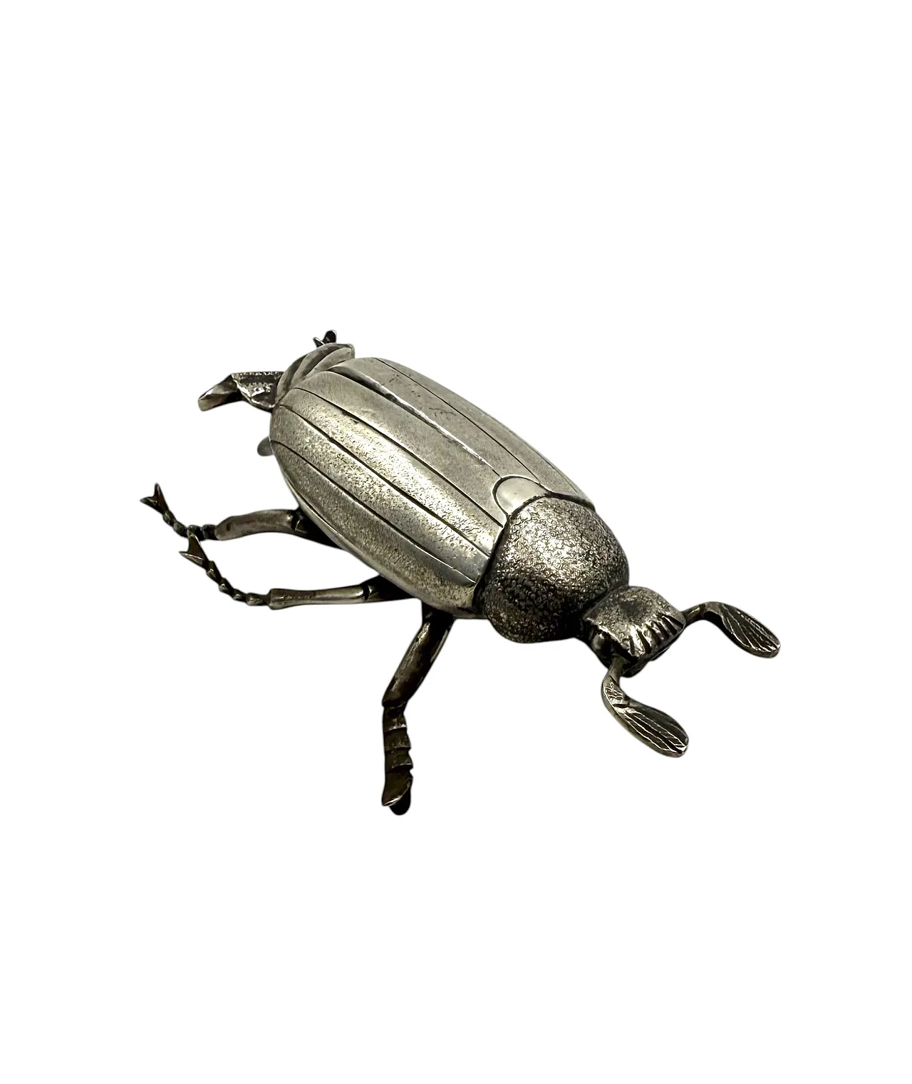 Insect-shaped silver ashtray/box, France, 1950s 4