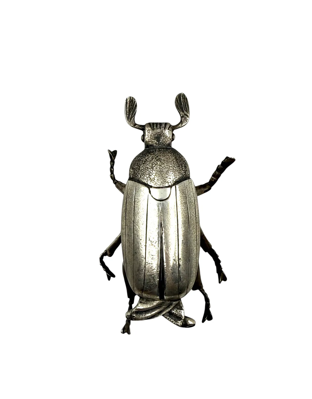 Insect-shaped silver ashtray/box, France, 1950s 5