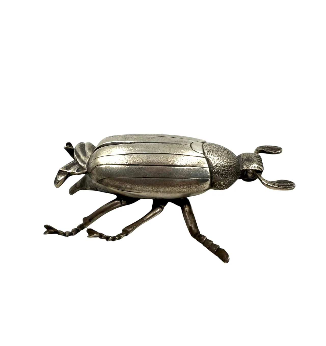 Insect-shaped silver ashtray/box, France, 1950s 7