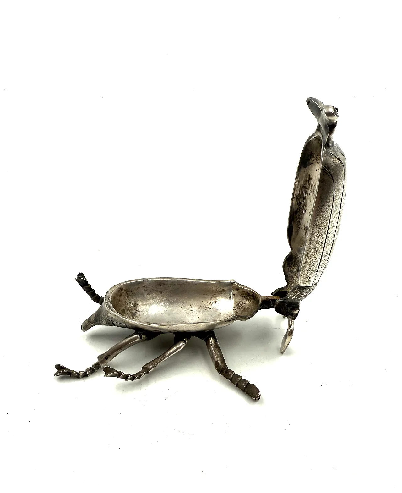 Insect-shaped silver ashtray/box, France, 1950s 8