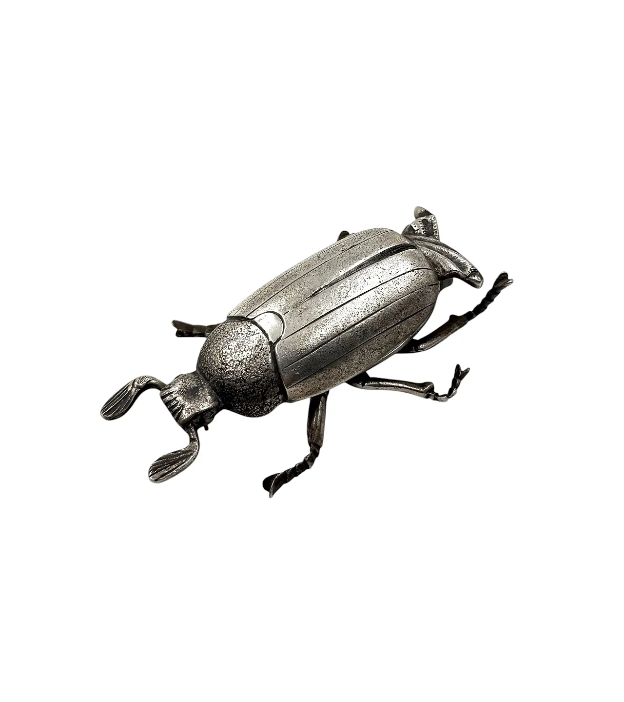 Insect-shaped silver ashtray/box, France, 1950s 10