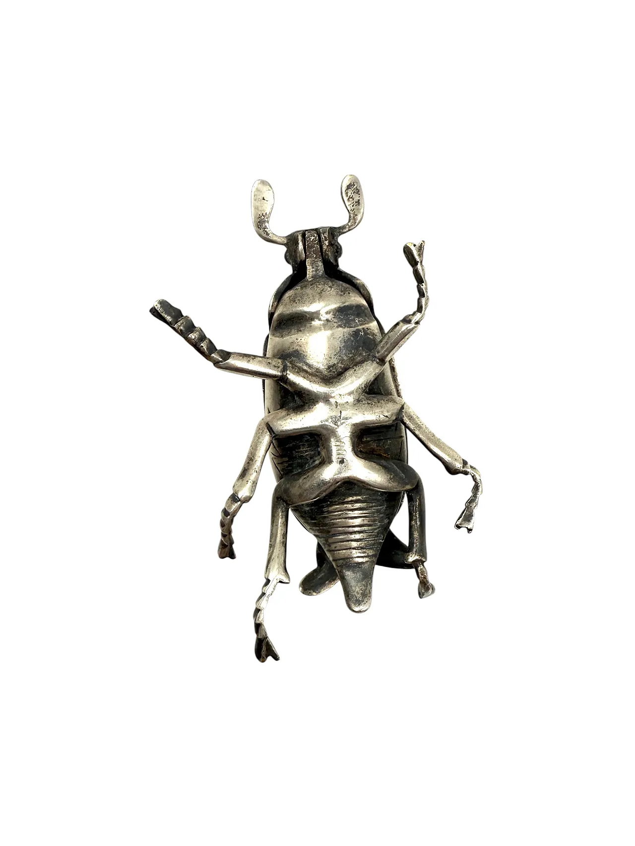 Insect-shaped silver ashtray/box, France, 1950s 12