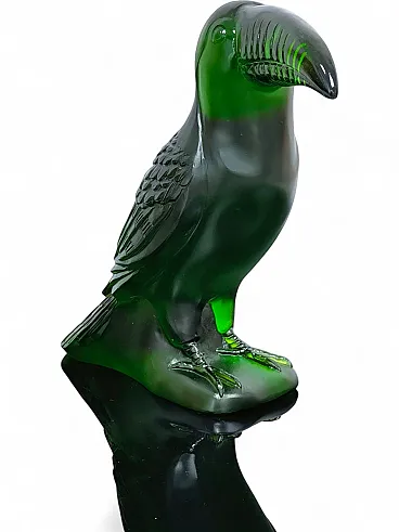 Lalique Toucan Sculpture crystal