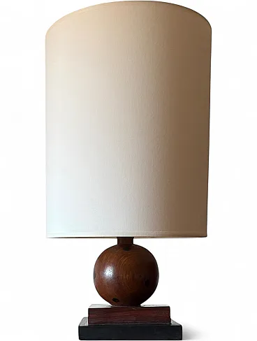 Art Deco wooden table lamp, France, circa 1930s