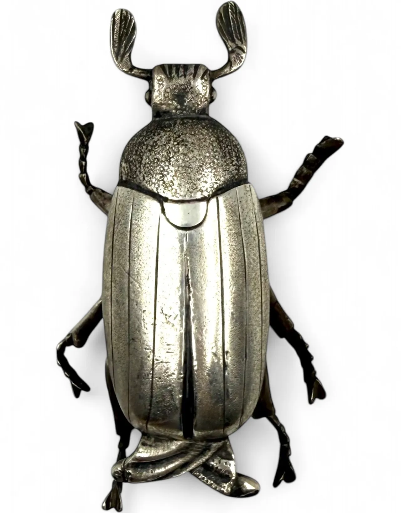 Insect-shaped silver ashtray/box, France, 1950s 14