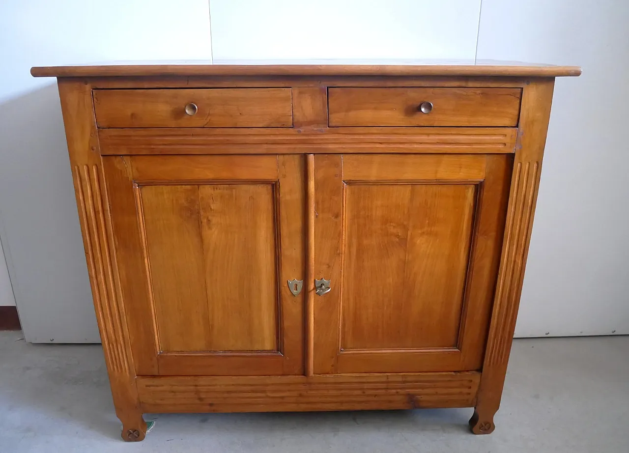 Credenza in ciliegio massello, meta '800 1