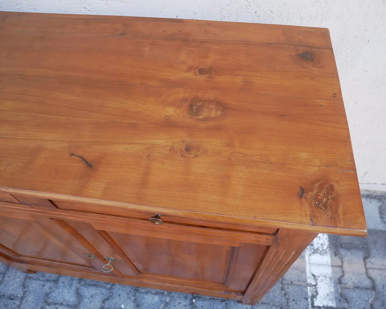 Credenza in ciliegio massello, meta '800 10