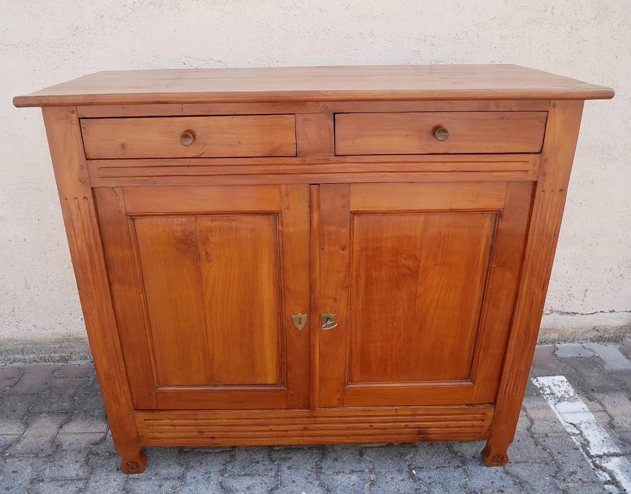 Credenza in ciliegio massello, meta '800 14