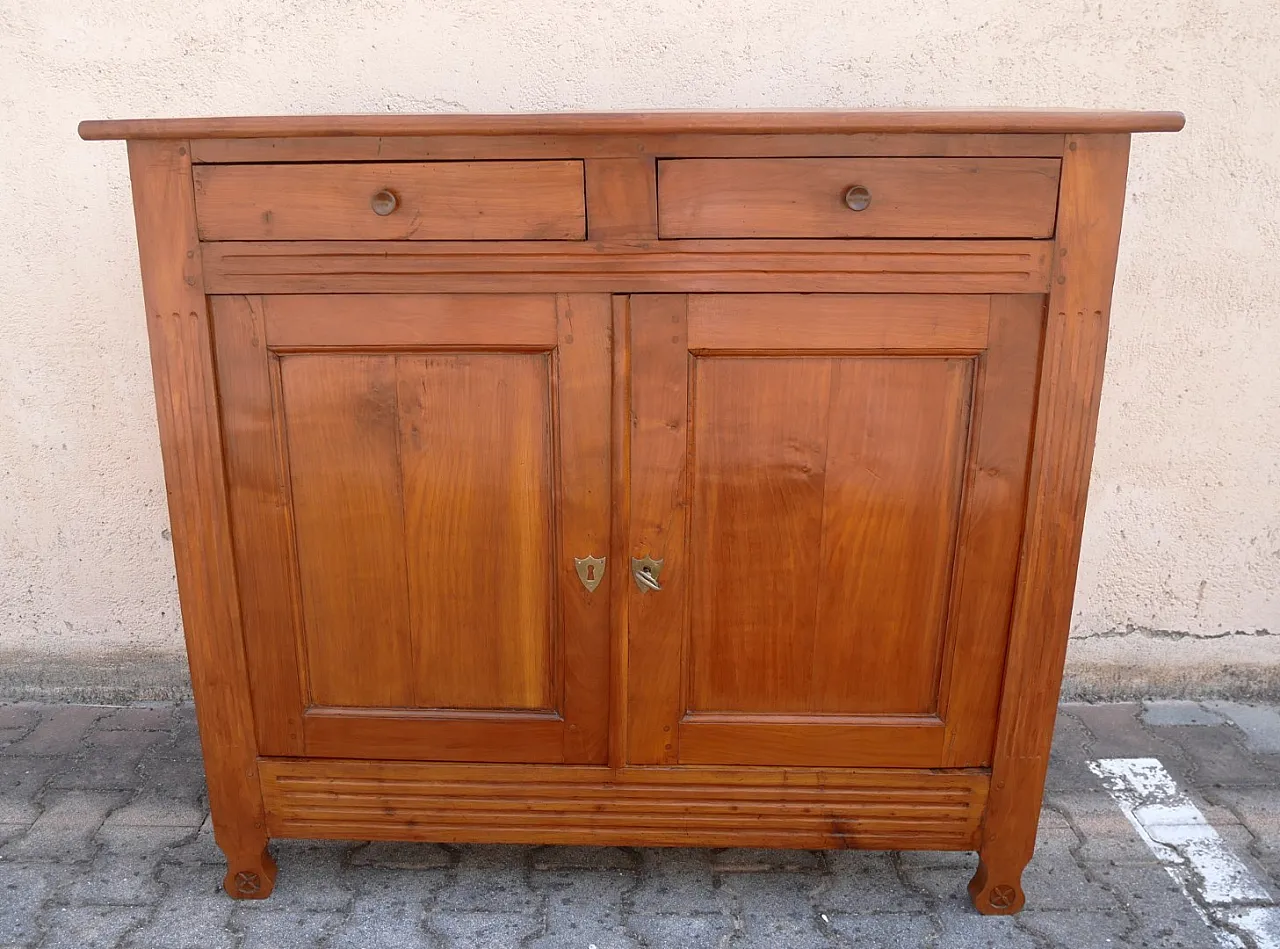 Credenza in ciliegio massello, meta '800 15