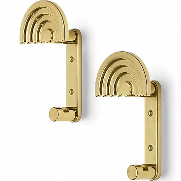 Coat hanger SE 314 by Ettore Sottsass for  Valli & Valli, brass, 90s